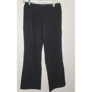 LOFT Womens Sz 2P Black Curvy Dress Trouser Pants Slacks Office Career Stretch